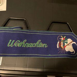 Fröhliche Weihnachten! Vintage Christmas Table Runner | Table Scarf from Austria